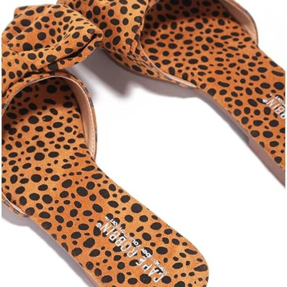 Leopard woman's flat sandals - Picture 5 of 5